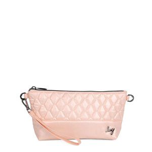 Lug Shiplap RFID Wristlet Pouch NWT - Metallic Rose Gold